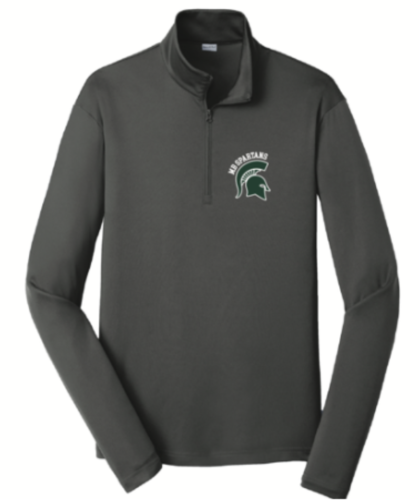 MB SPARTANS LIGHTWEIGHT 1/4 ZIP YOUTH and ADULT